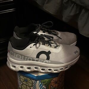 On Running Cloudtec White and Black Sneakers